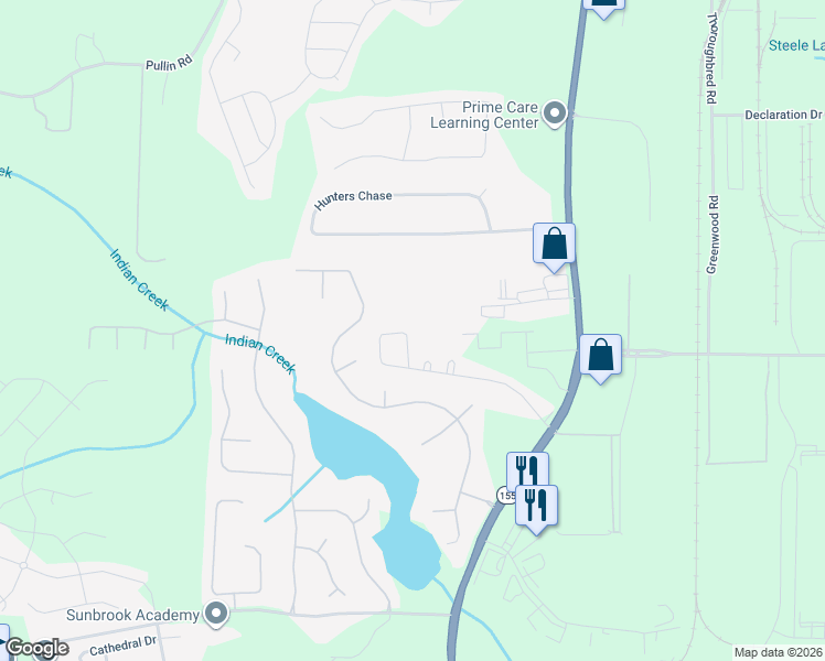 map of restaurants, bars, coffee shops, grocery stores, and more near 385 Lossie Lane in McDonough