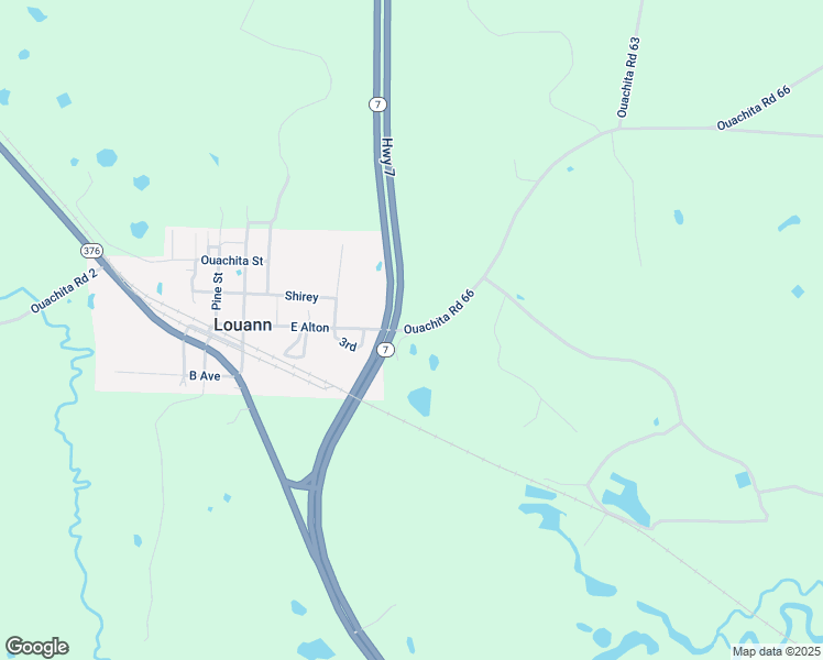 map of restaurants, bars, coffee shops, grocery stores, and more near 118 Ouachita Road 66 in Louann