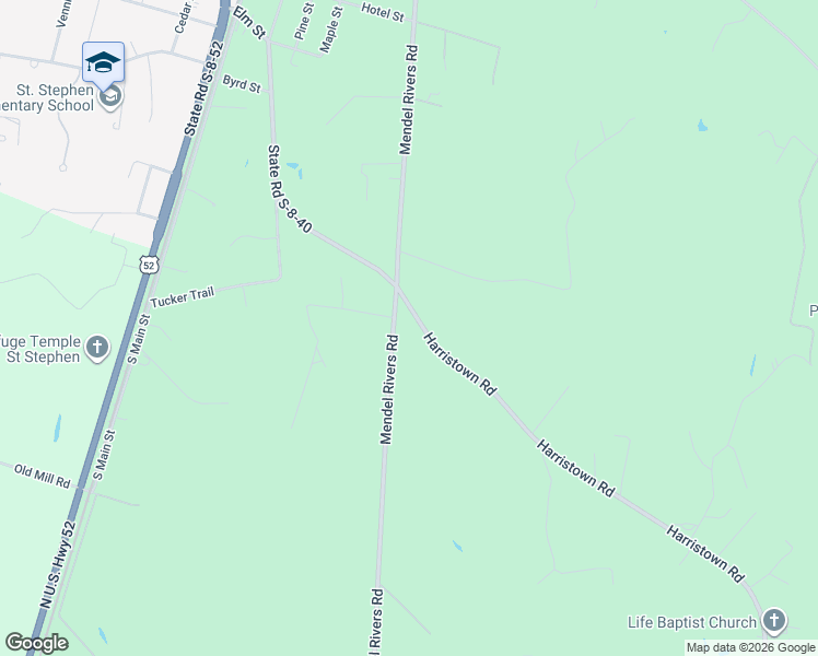 map of restaurants, bars, coffee shops, grocery stores, and more near 2953 Harristown Road in Saint Stephen