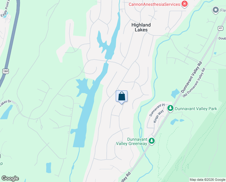 map of restaurants, bars, coffee shops, grocery stores, and more near 526 Highland Park Circle in Birmingham