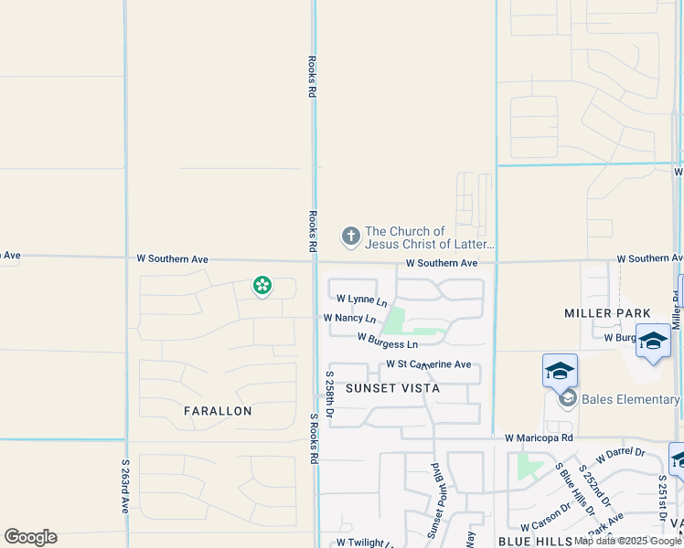 map of restaurants, bars, coffee shops, grocery stores, and more near 25834 West Pleasant Lane in Buckeye