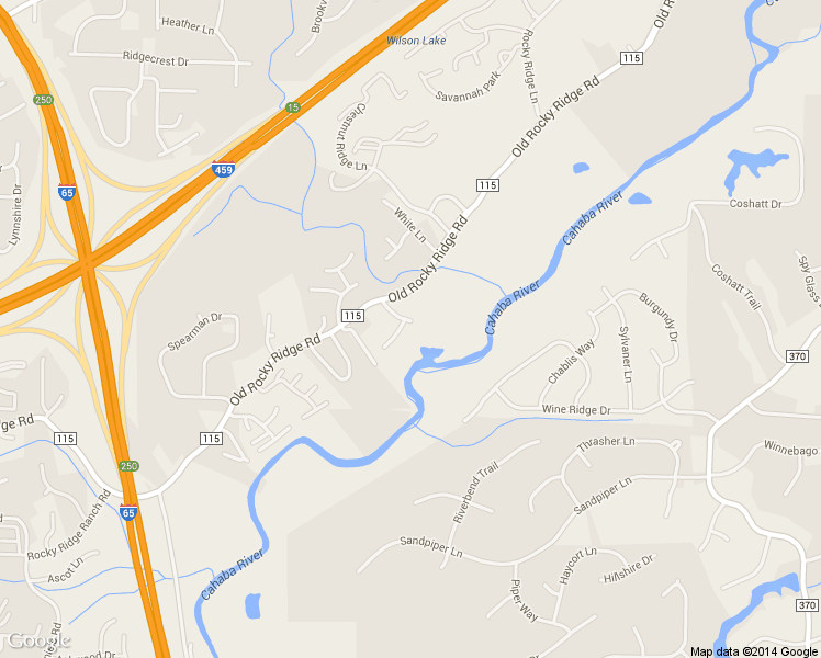 map of restaurants, bars, coffee shops, grocery stores, and more near 602 Old Rocky Ridge Lane in Vestavia Hills