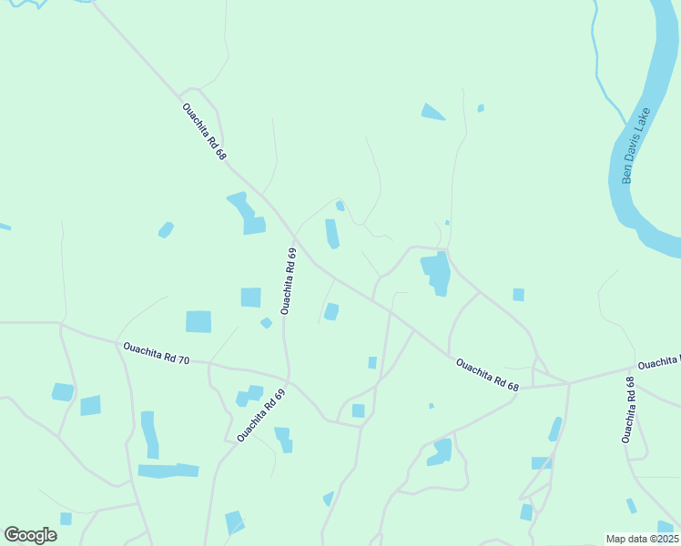 map of restaurants, bars, coffee shops, grocery stores, and more near 893 Ouachita Road 68 in Smackover