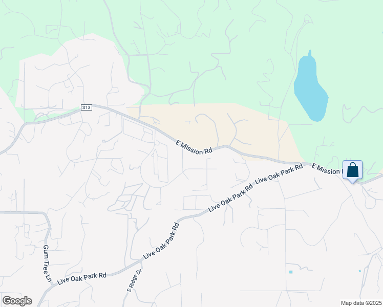 map of restaurants, bars, coffee shops, grocery stores, and more near 1277 Valentine Lane in Fallbrook