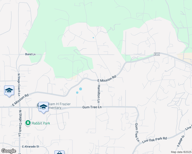 map of restaurants, bars, coffee shops, grocery stores, and more near 2260 East Mission Road in Fallbrook