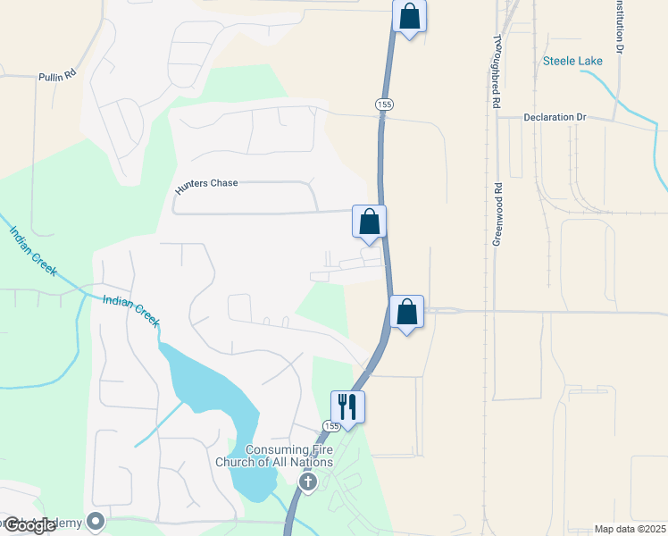 map of restaurants, bars, coffee shops, grocery stores, and more near Unnamed Road in McDonough