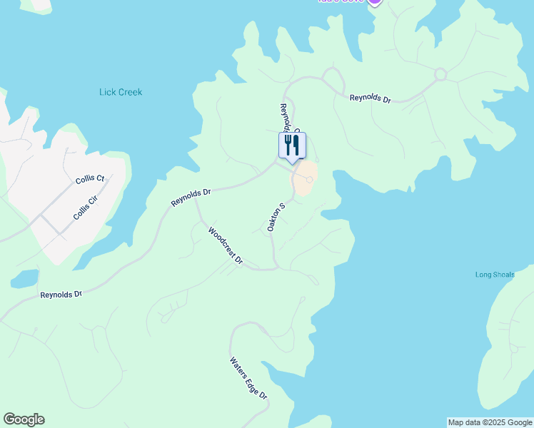 map of restaurants, bars, coffee shops, grocery stores, and more near 206 Beech Haven Lane in Eatonton