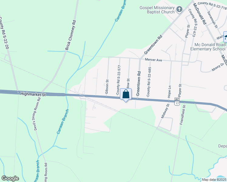 map of restaurants, bars, coffee shops, grocery stores, and more near 53 County Road S-22-577 in Georgetown
