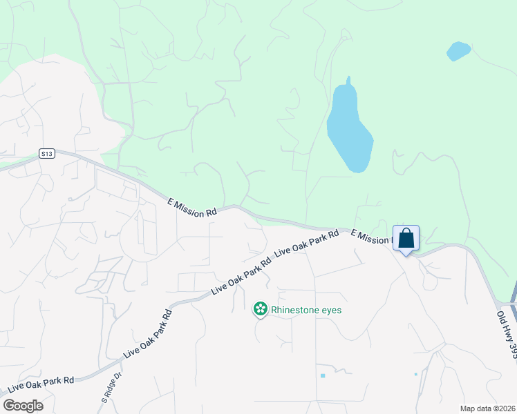 map of restaurants, bars, coffee shops, grocery stores, and more near 3353 Yerba Buena Drive in Fallbrook