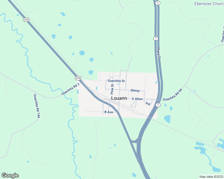 map of restaurants, bars, coffee shops, grocery stores, and more near Pine in Louann