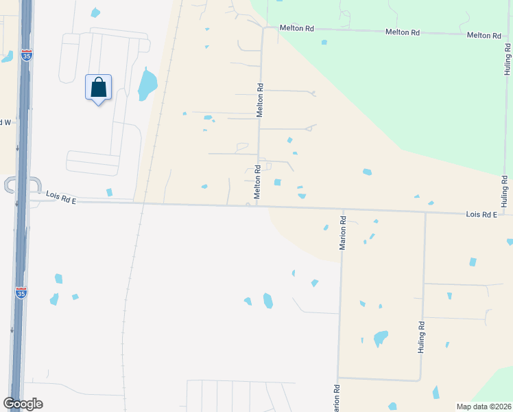 map of restaurants, bars, coffee shops, grocery stores, and more near Melton Road in Sanger