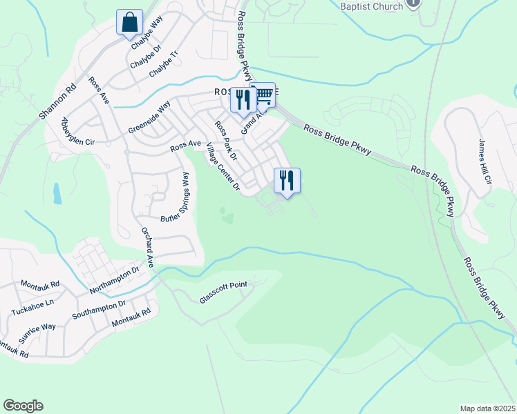 map of restaurants, bars, coffee shops, grocery stores, and more near 2026 Greenview Trail in Birmingham