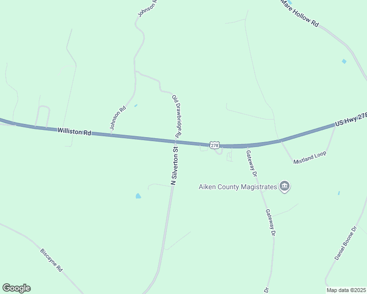 map of restaurants, bars, coffee shops, grocery stores, and more near 2060 Williston Road in Aiken