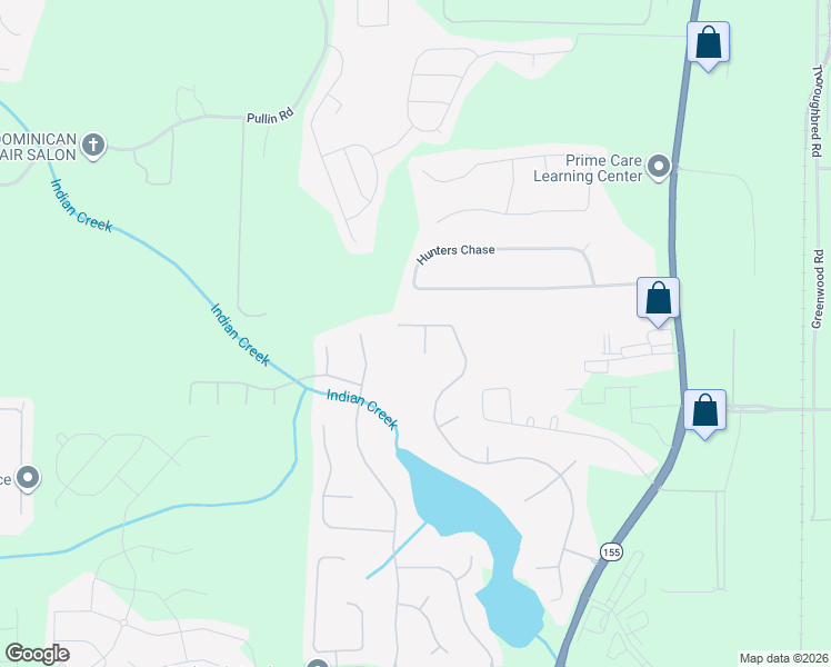 map of restaurants, bars, coffee shops, grocery stores, and more near 6000 Breezy Bay Point in McDonough