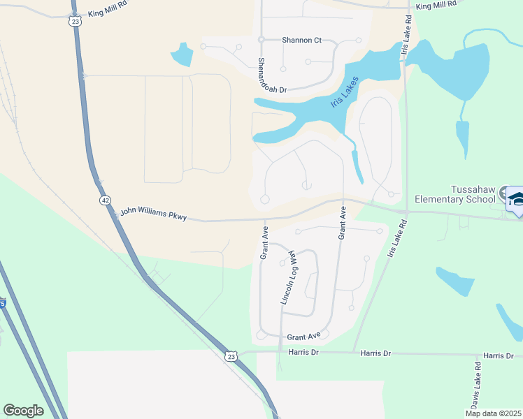map of restaurants, bars, coffee shops, grocery stores, and more near 8098 Revere Drive in McDonough