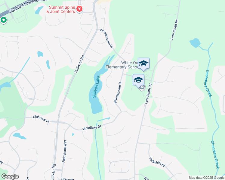 map of restaurants, bars, coffee shops, grocery stores, and more near 175 Southfield Drive in Newnan
