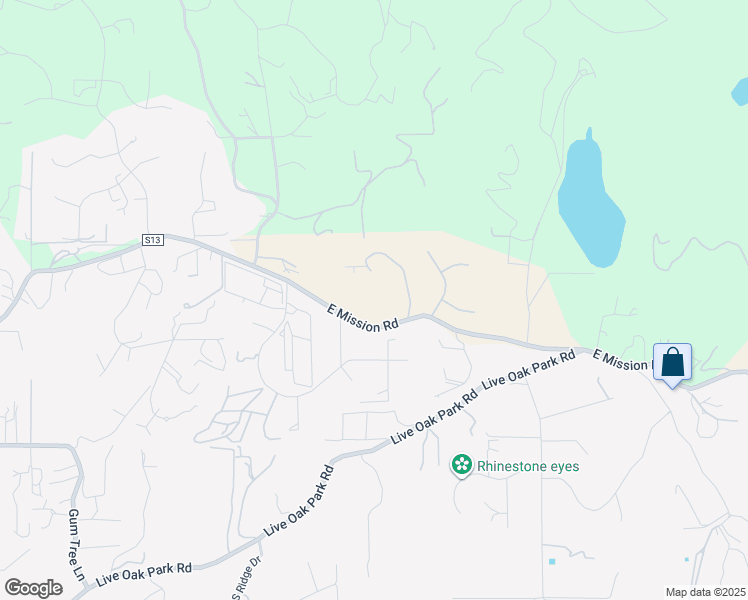 map of restaurants, bars, coffee shops, grocery stores, and more near 1387 Las Vistas Road in Fallbrook