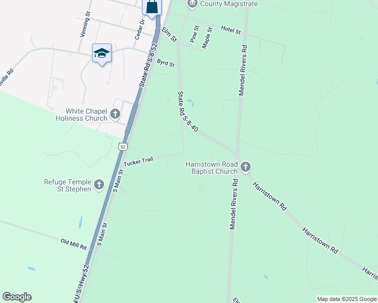 map of restaurants, bars, coffee shops, grocery stores, and more near 260 Buckles Drive in Saint Stephen
