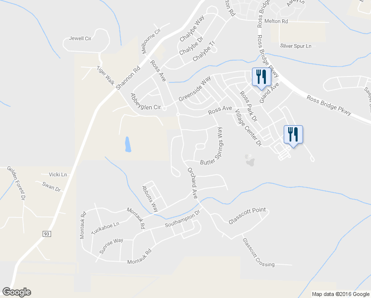 map of restaurants, bars, coffee shops, grocery stores, and more near 4240 Orchard Ave in Birmingham