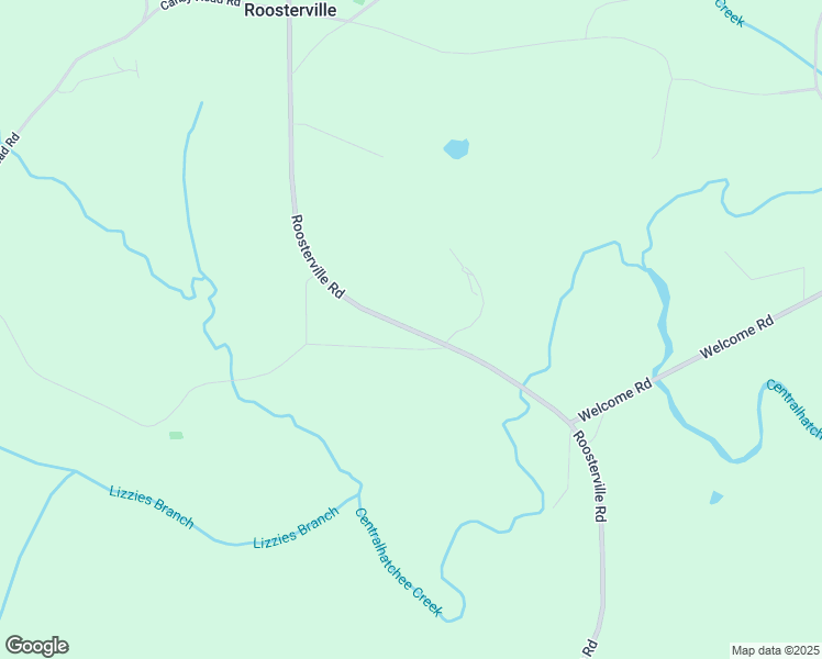 map of restaurants, bars, coffee shops, grocery stores, and more near Roosterville Road in Heard County