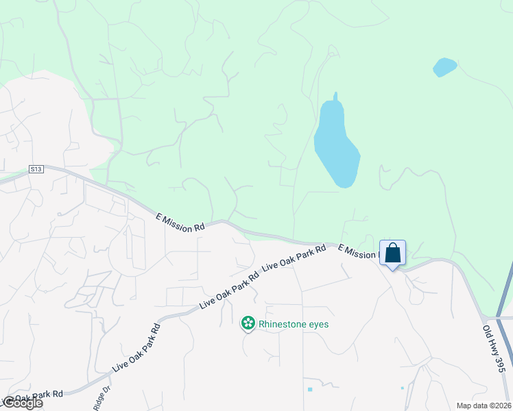 map of restaurants, bars, coffee shops, grocery stores, and more near 3378 Yerba Buena Drive in Fallbrook