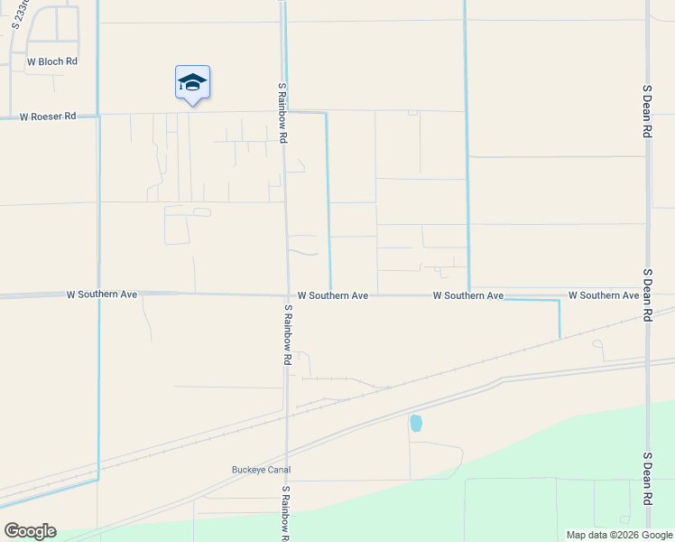 map of restaurants, bars, coffee shops, grocery stores, and more near 5601-5999 South 226th Avenue in Buckeye