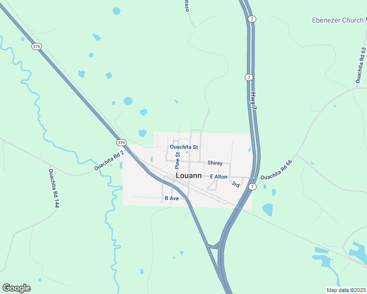 map of restaurants, bars, coffee shops, grocery stores, and more near Pine in Louann