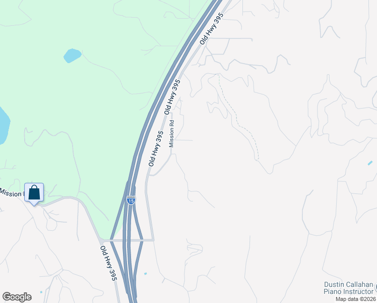 map of restaurants, bars, coffee shops, grocery stores, and more near 351 Mission Ridge Lane in Fallbrook
