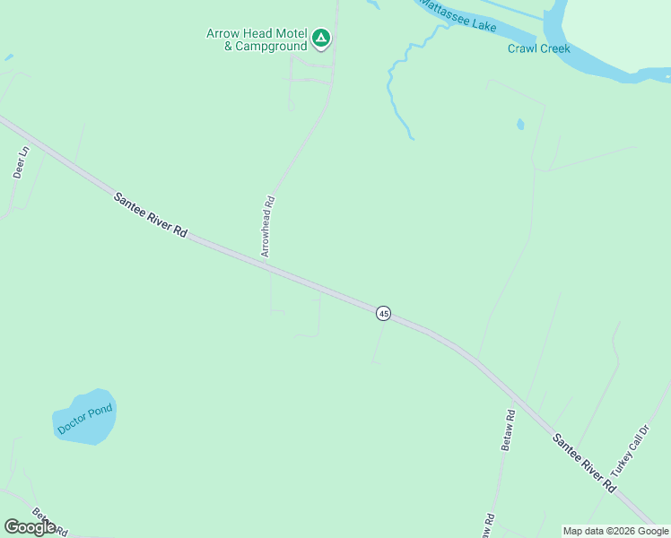 map of restaurants, bars, coffee shops, grocery stores, and more near 3104 Santee River Road in Saint Stephen