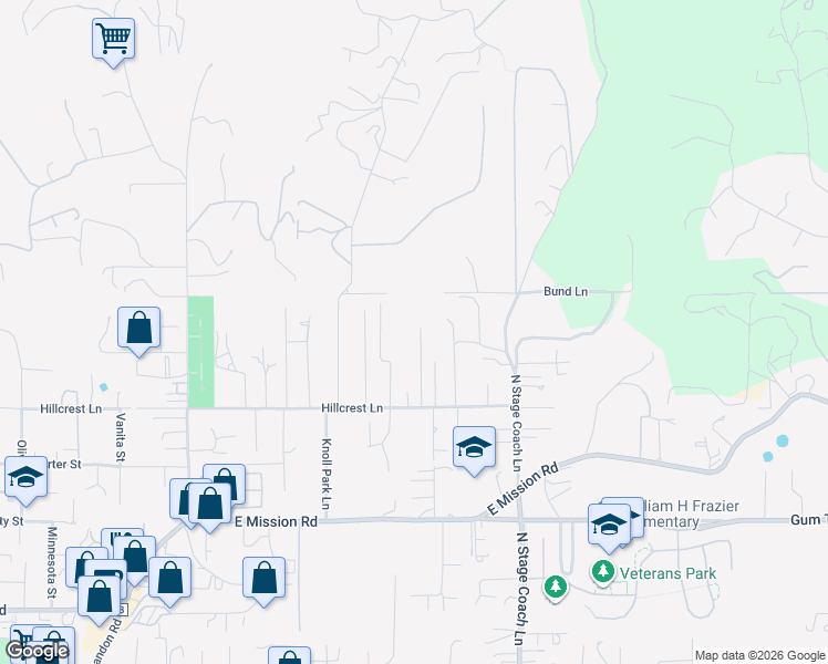 map of restaurants, bars, coffee shops, grocery stores, and more near 967 Via Hillview in Fallbrook