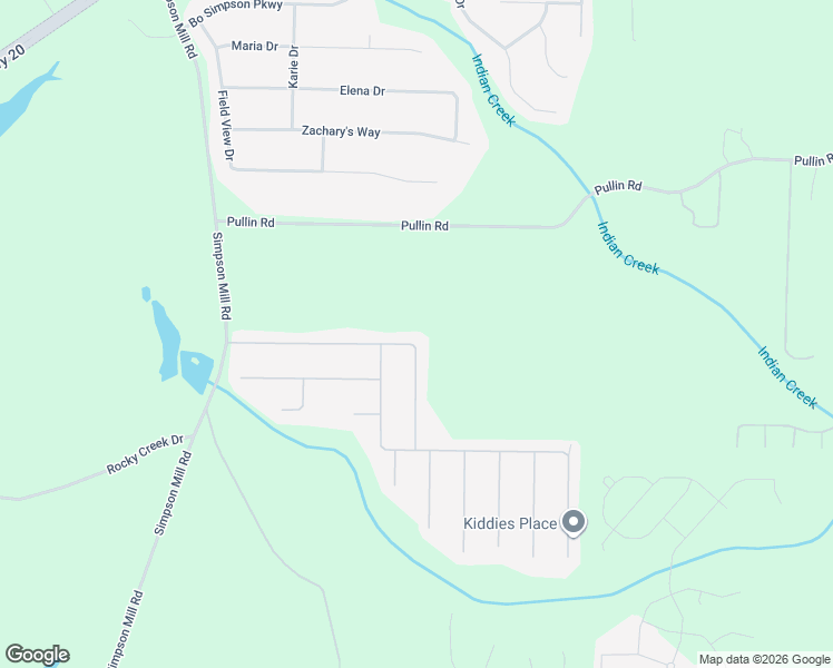 map of restaurants, bars, coffee shops, grocery stores, and more near 185 Penny Lane in McDonough