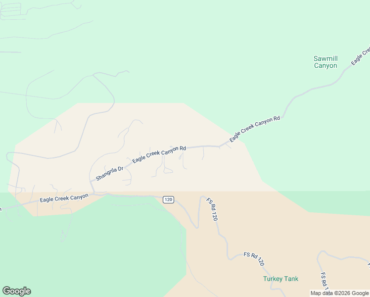 map of restaurants, bars, coffee shops, grocery stores, and more near Eagle Creek Canyon in Alto