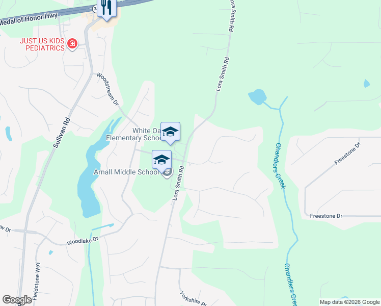 map of restaurants, bars, coffee shops, grocery stores, and more near 789 Lora Smith Road in Newnan