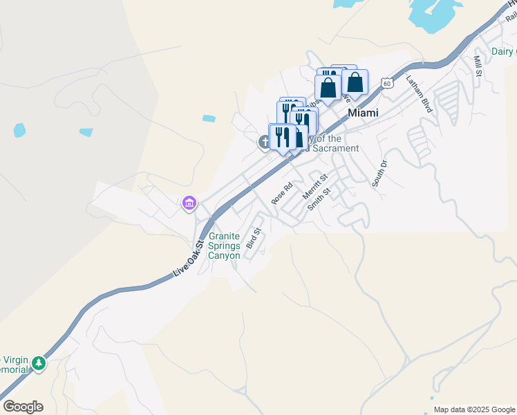 map of restaurants, bars, coffee shops, grocery stores, and more near 164 Reppy Avenue in Miami