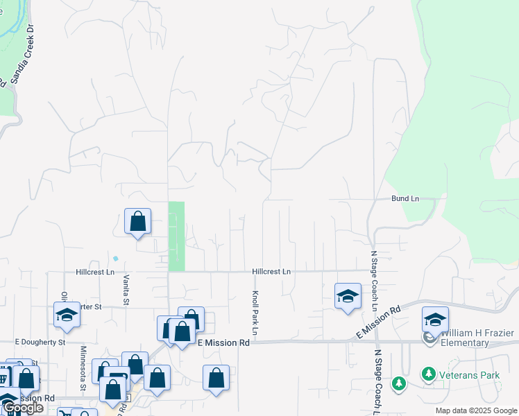 map of restaurants, bars, coffee shops, grocery stores, and more near 1054 Knoll Park Lane in Fallbrook