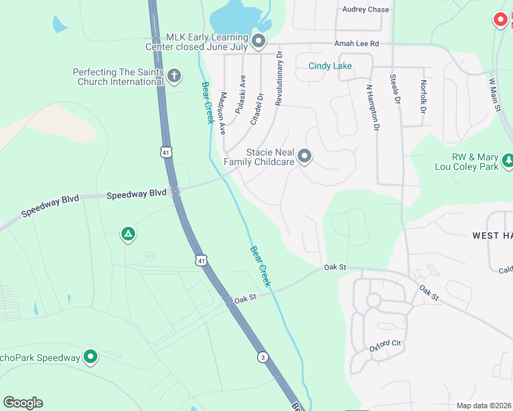 map of restaurants, bars, coffee shops, grocery stores, and more near 438 Madison Avenue in Hampton
