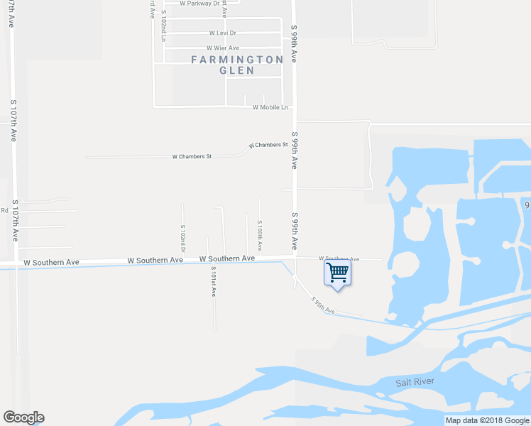 map of restaurants, bars, coffee shops, grocery stores, and more near 5703 South 100th Avenue in Tolleson