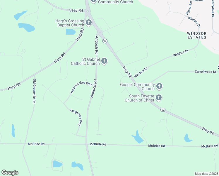 map of restaurants, bars, coffee shops, grocery stores, and more near 130 Watershed Way in Fayetteville