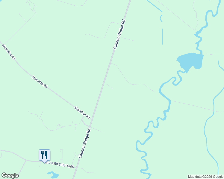 map of restaurants, bars, coffee shops, grocery stores, and more near 2941 Cannon Bridge Road in Cordova