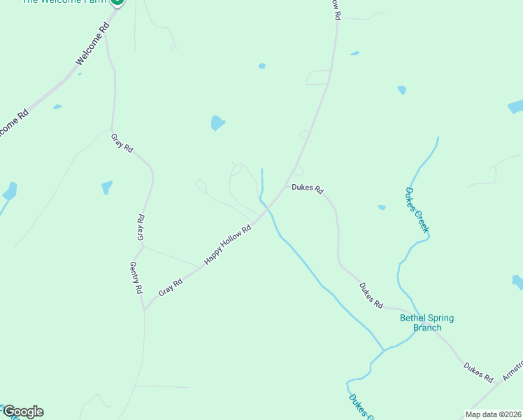 map of restaurants, bars, coffee shops, grocery stores, and more near 1615 Happy Hollow Road in Roopville