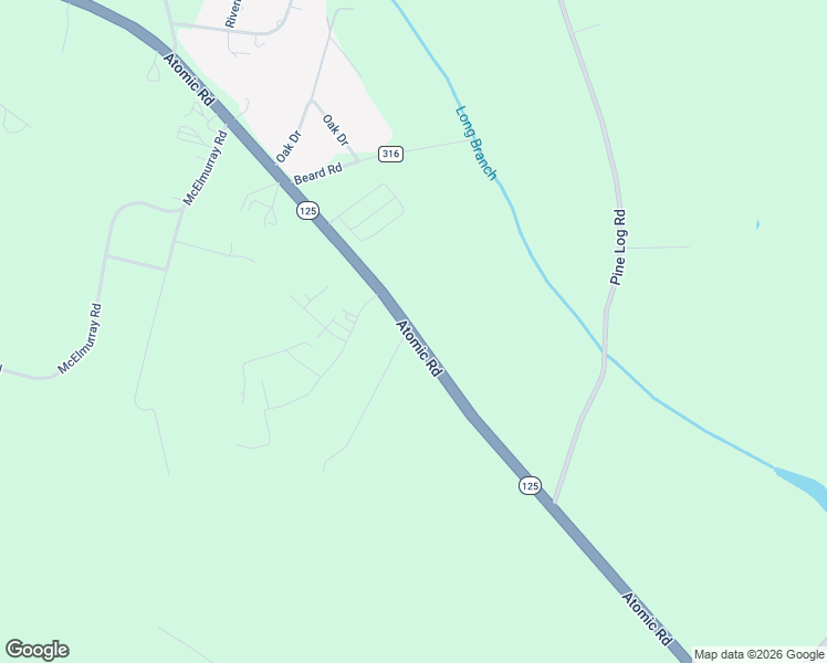 map of restaurants, bars, coffee shops, grocery stores, and more near 5731 Atomic Road in Beech Island