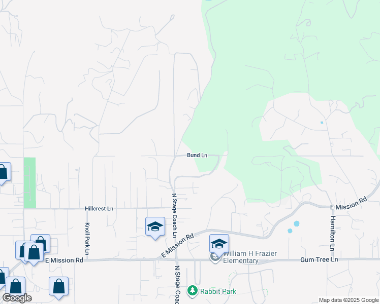 map of restaurants, bars, coffee shops, grocery stores, and more near 1115 North Stage Coach Lane in Fallbrook