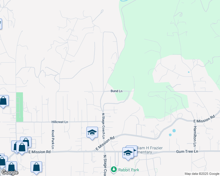 map of restaurants, bars, coffee shops, grocery stores, and more near 1115 North Stage Coach Lane in Fallbrook