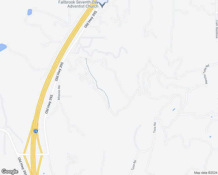 map of restaurants, bars, coffee shops, grocery stores, and more near 4942 White Lilac Road in Fallbrook