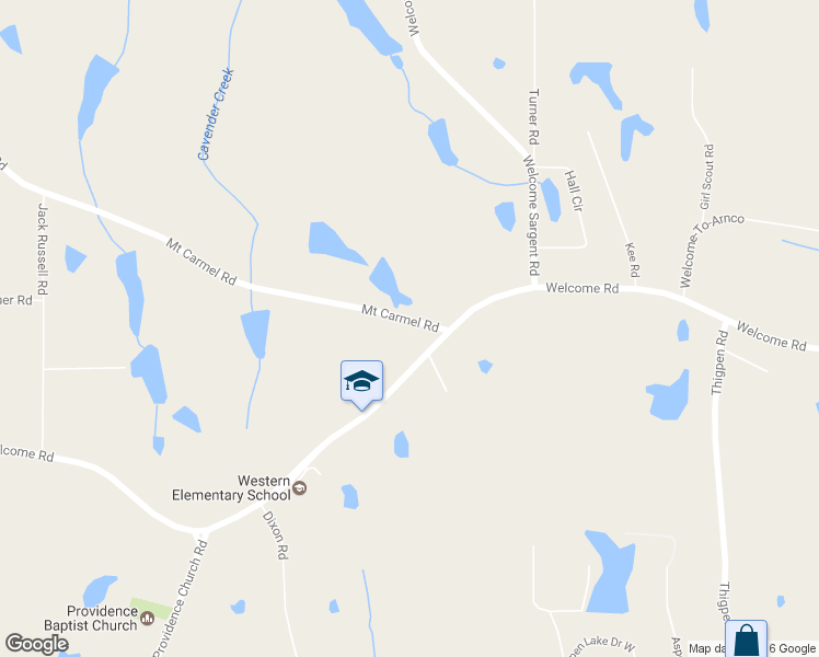 map of restaurants, bars, coffee shops, grocery stores, and more near 48 Mount Carmel Road in Newnan