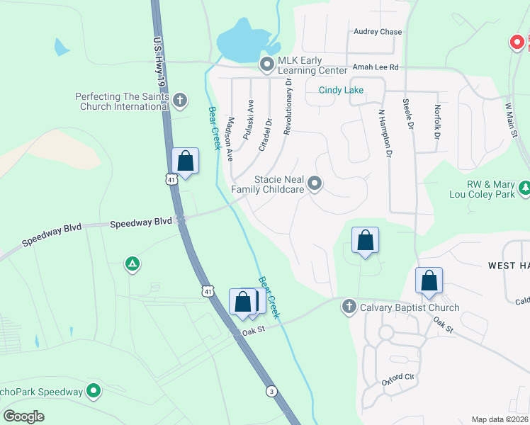map of restaurants, bars, coffee shops, grocery stores, and more near 604 Lynchburg Street in Hampton