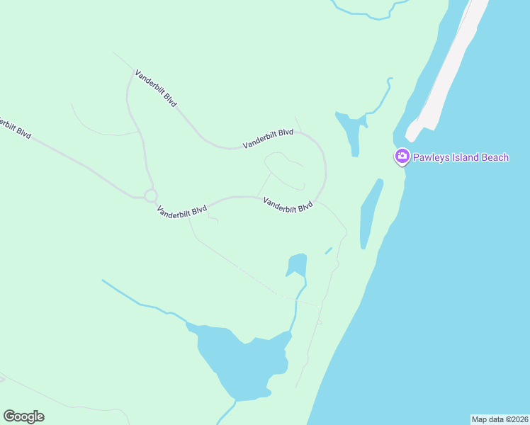map of restaurants, bars, coffee shops, grocery stores, and more near 2706 Vanderbilt Boulevard in Pawleys Island