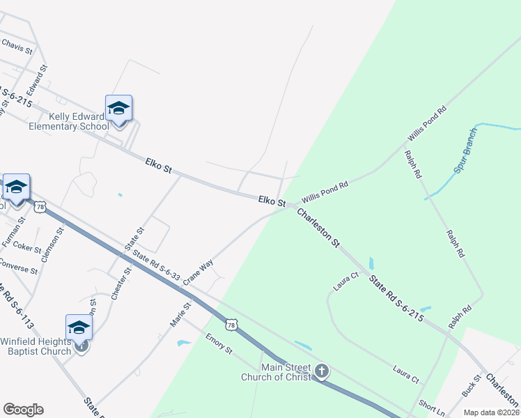 map of restaurants, bars, coffee shops, grocery stores, and more near 916-1030 State Road S-6-215 in Williston