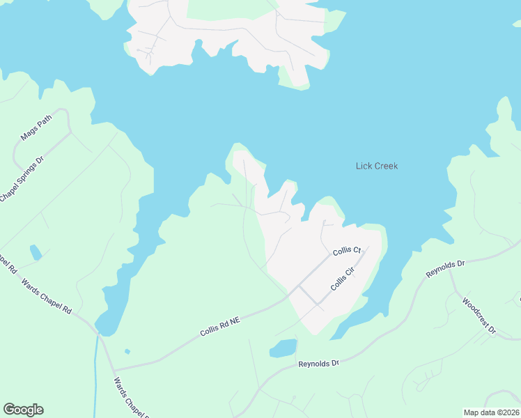 map of restaurants, bars, coffee shops, grocery stores, and more near 130 Collis Marina Road Northeast in Eatonton