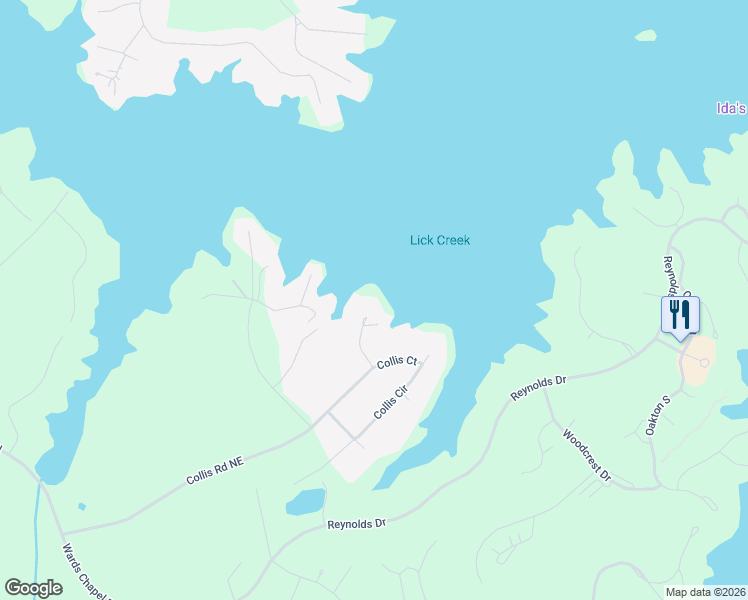 map of restaurants, bars, coffee shops, grocery stores, and more near 194 Collis Circle in Eatonton